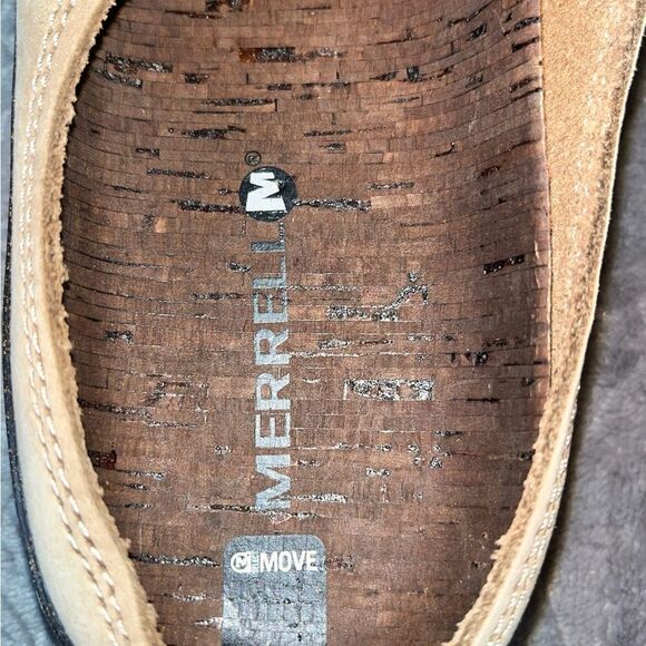 Merrell Tan All Around Town Suede Mules Slip-on Air Performance Size 7 - Picture 4 of 9
